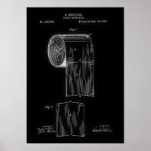 Toilettenpapier Roll Patent Poster (Vorne)