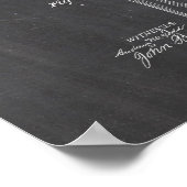 Toilettenpapier Roll Patent Poster (Ecke)