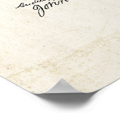 Toilettenpapier Roll Patent Print Poster (Ecke)