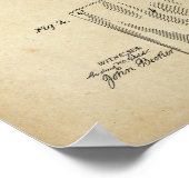 Toilettenpapier Rolle Patentdruckpapier Plakat (Ecke)