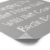 Toilettenpapier Rolle Poster (Ecke)