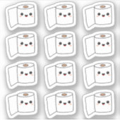 Toilettenpapier Rollen Teppichtraining/ Toilettenr Aufkleber (Vorderseite)