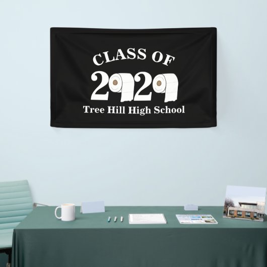 Toilettenpapier-Rollkurs 2020 lustiger Abschluss Banner (Messeveranstaltung)