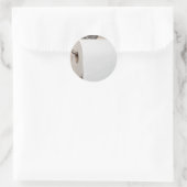Toilettenpapier Runder Aufkleber (Tasche)