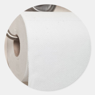 Toilettenpapier Runder Aufkleber
