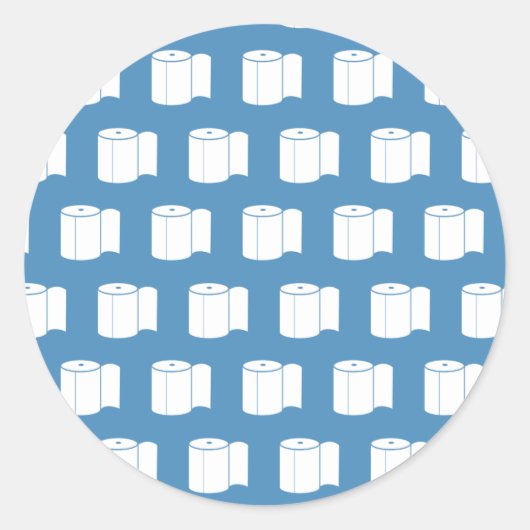 Toilettenpapier Runder Aufkleber (Vorderseite)