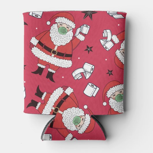 Toilettenpapier Santa Clause Dosenkühler (Vorderseite)