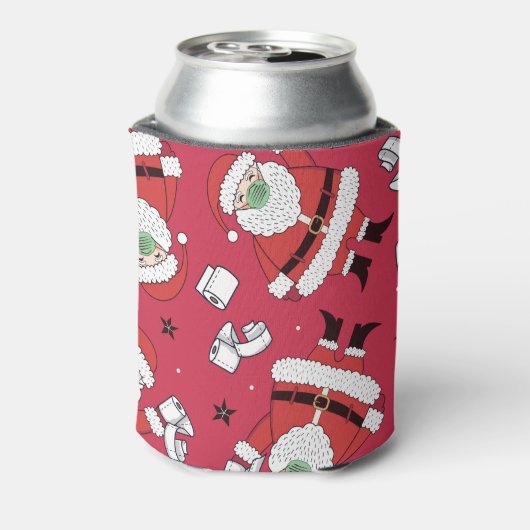 Toilettenpapier Santa Clause Dosenkühler (Kanne Rückseite)