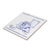 Toilettenpapier Spaß Kitty Katzen Badezimmer Toile Fliese (Seite)