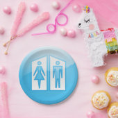 Toilettenpapier-Teller Pappteller (Party)