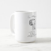 Toilettenpapier Vintag Kaffeetasse (Vorderseite Links)