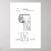 Toilettenpapier Vintage Wandkunst Poster (Vorne)