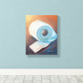 Toilettenpapier Wand Kunst Badezimmer Dekoration L (Insitu (Holzboden))