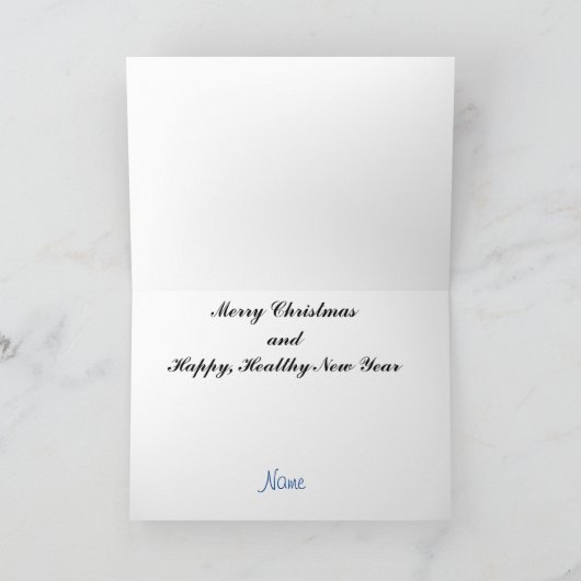 Toilettenpapier Weihnachtsbaum Grußkarte Karte (Innenseite)