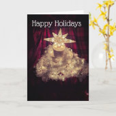 Toilettenpapier Weihnachtsbaum Karte (Gelbe Blume)