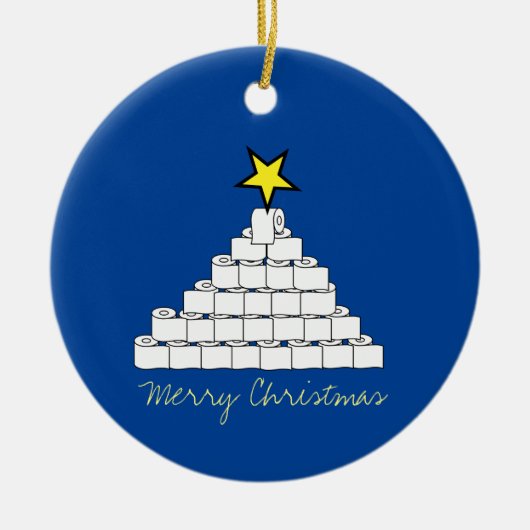 Toilettenpapier Weihnachtsbaum Ornament (Vorne)