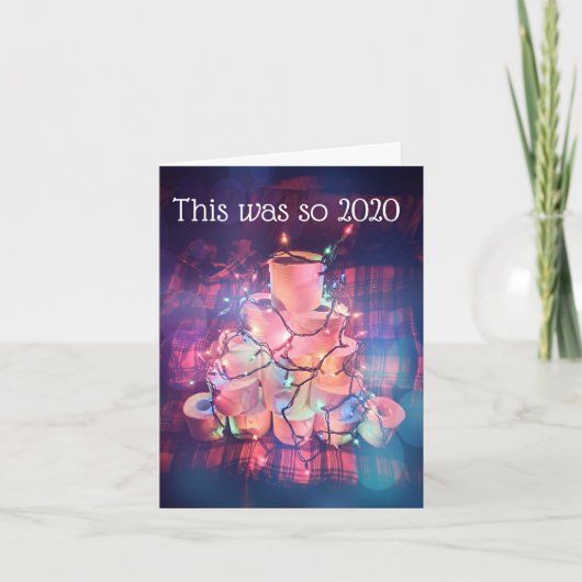 Toilettenpapier Weihnachtskarte Spaß Feiertagskarte (Vorderseite)