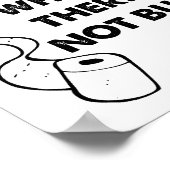 Toilettenpapier Werbung Funny Poster (Ecke)