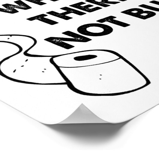 Toilettenpapier Werbung Funny Poster (Ecke)
