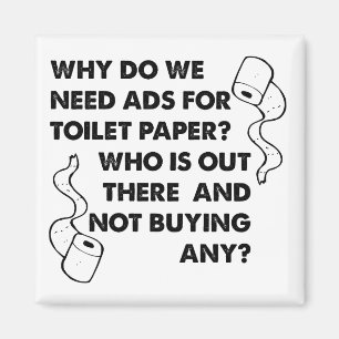 Toilettenpapier-Werbung Lustiger Kühlschrank Magne Magnet