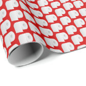 Toilettenpapiermuster Geschenkpapier (Rolleneckpunkt)
