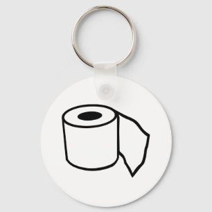 Toilettenpapierrolle Schlüsselanhänger