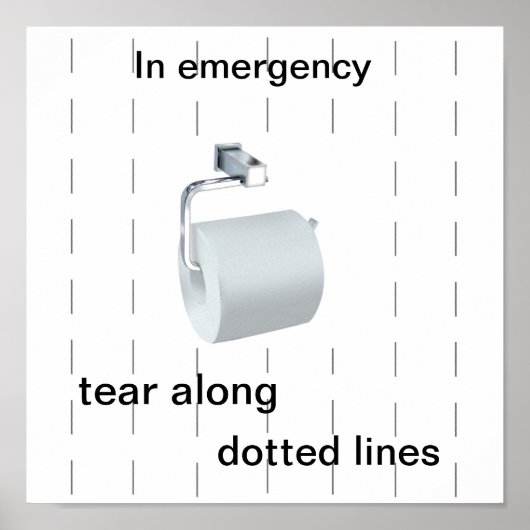 Toilettenposter Spaß Poster (Vorne)