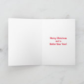 Toilettenrollen 2020 Weihnachtsbaumflush Feiertagskarte (Innenseite)