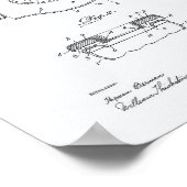 Toilettensitz 1922 Weißbuch zum Thema Patentschutz Poster (Ecke)