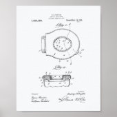 Toilettensitz 1922 Weißbuch zum Thema Patentschutz Poster (Vorne)