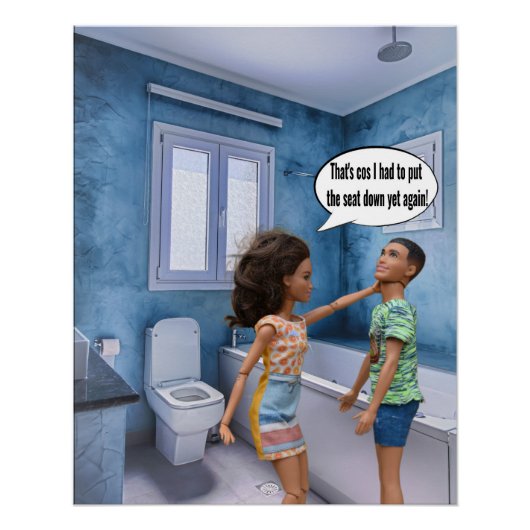 Toilettensitz Konflikt Poster (Vorderseite)