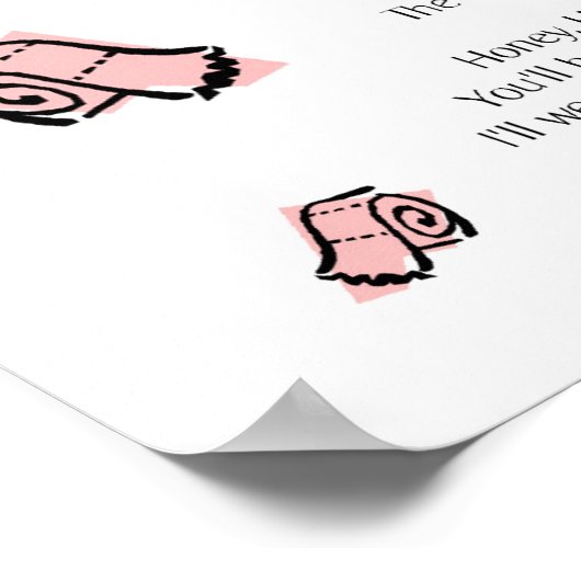 Toilettensitz Poster (Ecke)