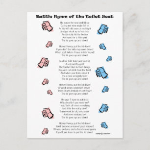 Toilettensitz Postkarte