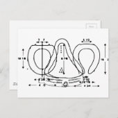 Toilettensitz Postkarte (Vorne/Hinten)