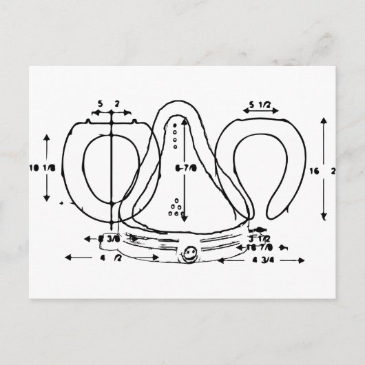 Toilettensitz Postkarte (Vorderseite)