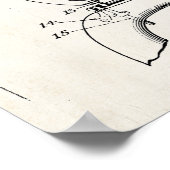 Toilettensitz und Abdeckung 1936 Patent Print Post Poster (Ecke)