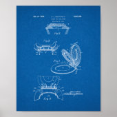 Toilettensitz und Abdeckung - Blueprint Poster (Vorne)