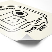 Toilettenspause auf diese Weise - Sonnenbad Richtu Fotodruck (Ecke)