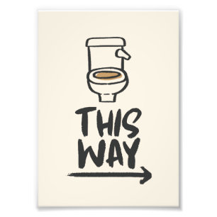 Toilettenspause auf diese Weise - Sonnenbad Richtu Fotodruck