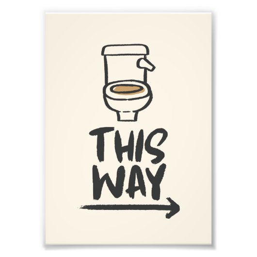 Toilettenspause auf diese Weise - Sonnenbad Richtu Fotodruck (Vorne)