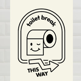 Toilettenspause auf diese Weise - Sonnenbad Richtu Fotodruck