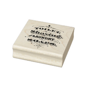 Toilettenspülung Waschsoaps Gummi Briefmarke Gummistempel