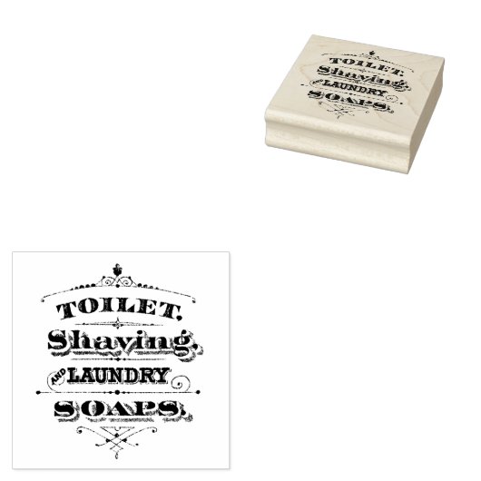 Toilettenspülung Waschsoaps Gummi Briefmarke Gummistempel (Stempel)