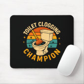 Toilettenverstopfungs Chamon Lustiger Badezimmer V Mousepad (Mit Mouse)