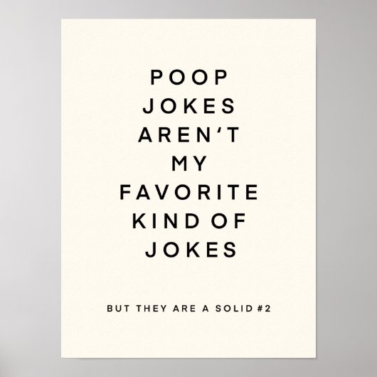 Toilettenwitz Kunst Leinwand Poster (Vorne)