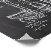 Toilettenzisterne-Patentposter Poster (Ecke)