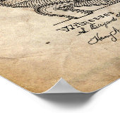 Toilettenzisterne-Patentposter Poster (Ecke)