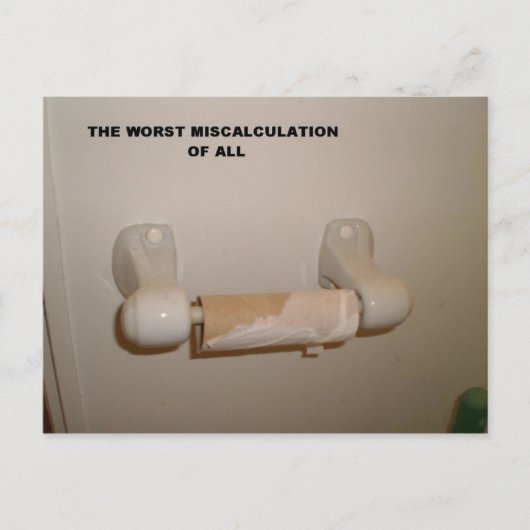 TOILETTPAPIER SUPRISE POSTKARTE (Vorderseite)