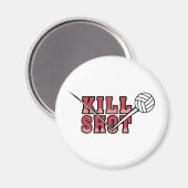 Toill Shot Volleyball Magnet (Vorderseite/Rückseite)