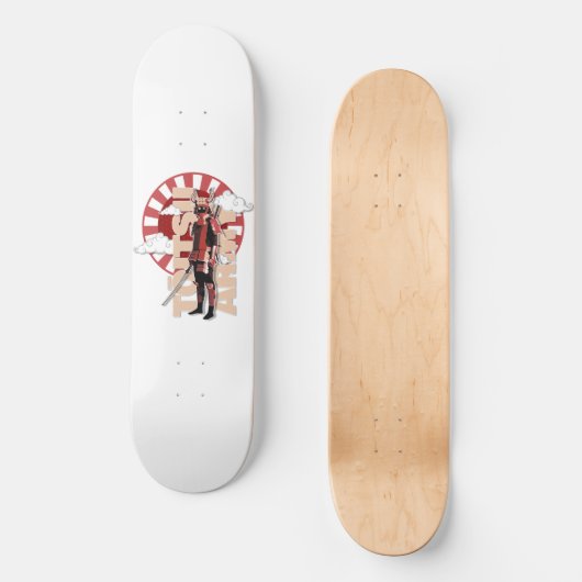 Toitsu Army Red Samurai Skateboard (Vorderseite)